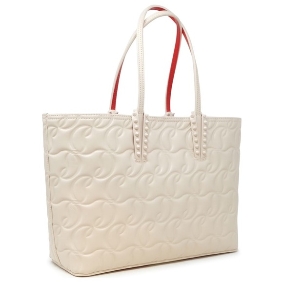 Christian Louboutin Cabat Embossed Leather Tote - Picture 4 of 8